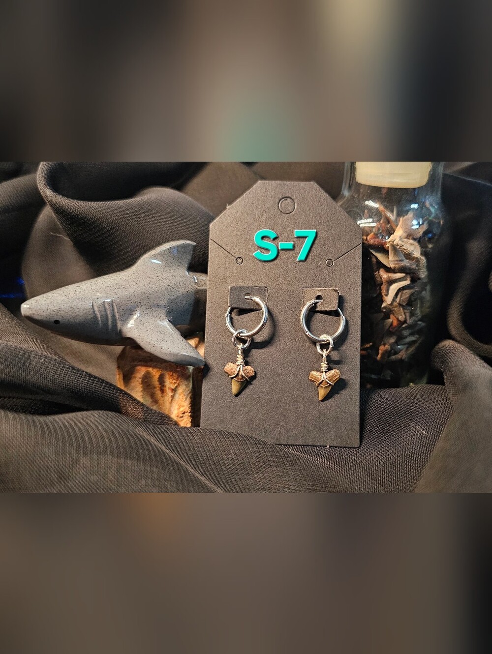 Shark Tooth Earrings (S-7)